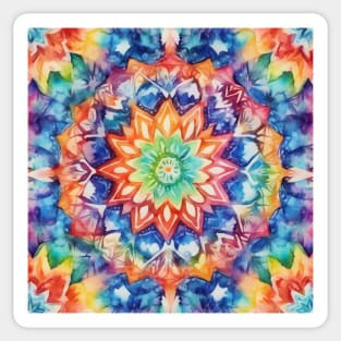 Watercolor kaleidoscope mandala Sticker